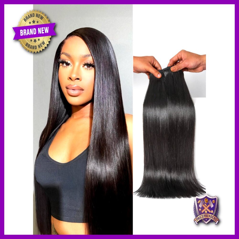 Silky Straight Human Hair Extensions 2 Pack Seamless Clip Ins 18 Inch